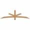 Ekena Millwork Alberta Smooth Timber Gable Bracket, Western Red Cedar, 72"W x 21"H x 3 1/2"D x 3 1/2"F, 7/12 Pitch GBW072X21X0404ALB00SWR - alternate 1